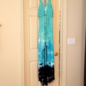 Sky Brand high low tie dye maxi
